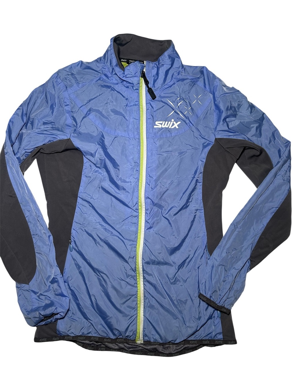Swix Women's Blue Lightweight Windbreaker Jacket Winter Small Ski Snow Rain